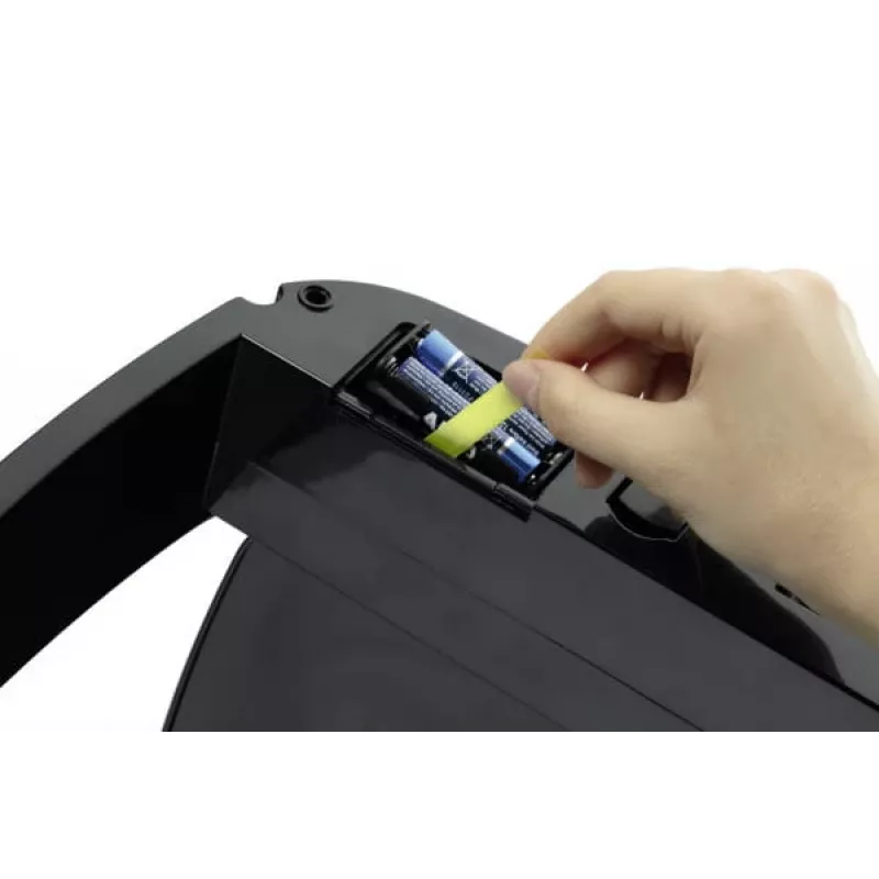Stačiakampė šiukšliadėžė Durable NO TOUCH 35L iš nerūdijančio plieno, juoda/sidabrinė