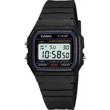 Casio F-91W-1YEF Juoda
