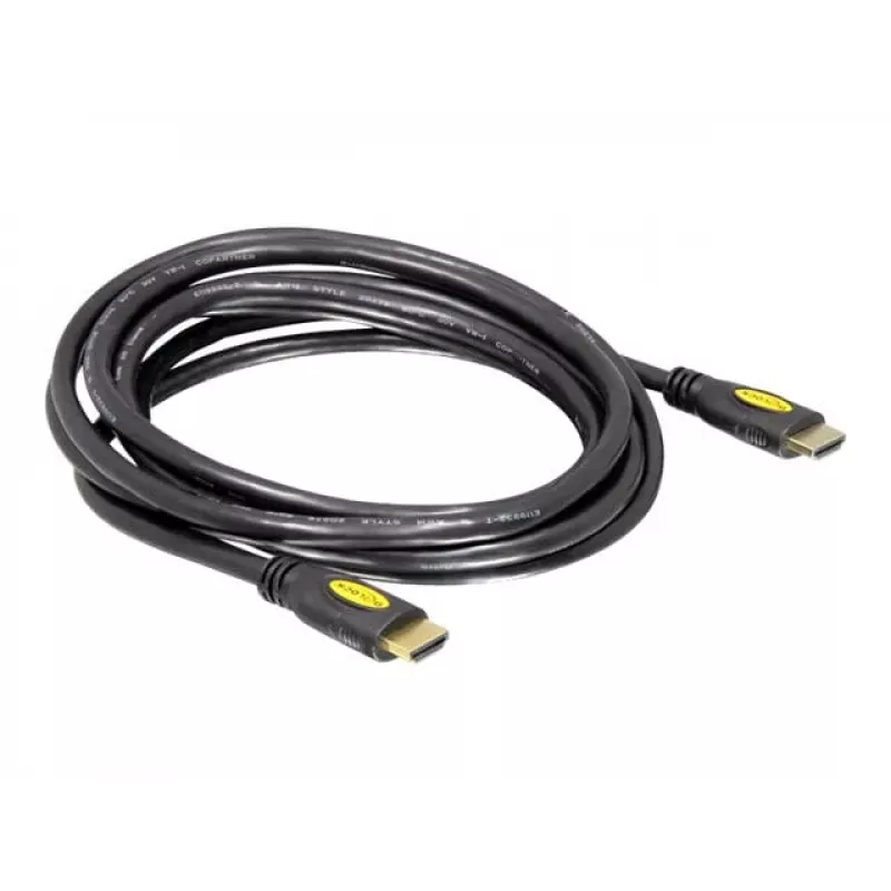 DeLOCK - Vaizdo / garso kabelis - HDMI - HDMI, 19 kontaktų (M) - HDMI, 19 kontaktų (M) - 5 m (82455)