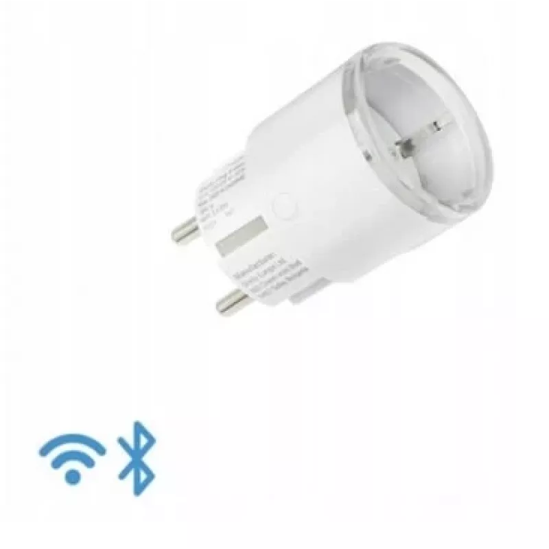 Išmanusis lizdas Shelly Plug S Gen3 — „Wi‑Fi“ išmanusis lizdas su energijos stebėjimu, F tipas, 110–230 V, 2500 W, baltas