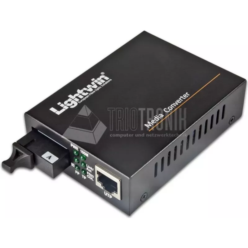Lightwin Fast Ethernet WDM keitiklis 100Base-LX, vienmodis, 20 km medijos keitiklis (LWC-10/100-SF-S20-A)