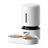 Automatinis gyvūnų lesyklėlė Aptel Granary su dvigubu dubeniu 5 l, baltas