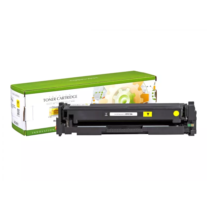 STATIC Tonerio kasetė, suderinama su HP CF412A, geltona, iki 2 300 puslapių