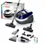 Drėgnas ir sausas dulkių siurblys Bosch BWD 41740 AquaWash&Clean — 1700 W, 5 L bakas, EPA filtras, teleskopinis vamzdis, 9 m spindulys, violetinė
