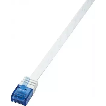 LogiLink RJ45 tinklo jungiamasis kabelis CAT 6 U/UTP 2,00 m baltas LogiLink (CF2051U)