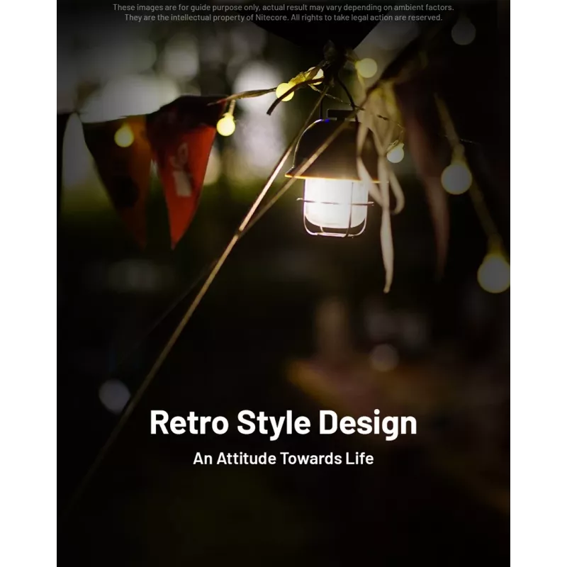 USB maitinamas stovyklavimo žibintas Nitecore LR40 100 lm Alyvinis