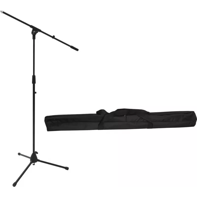 Mikrofono stovas Omnitronic MS-2 su strėle, juodas