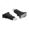 Serijinis laidas DeLOCK 66286 USB Type-A DB-9 Juodas 0,8 m