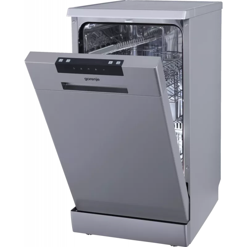 Gorenje GS522E10S indaplovė, E, laisvai pastatoma, plotis 45 cm, 10 vietų nustatymas, pilka