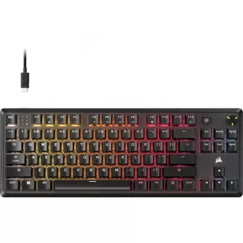 Corsair K70 CORE TKL | Tenkeyless mechaninė žaidimų klaviatūra | Laidinė | NA | Juoda | 0,973 g | MLX RED