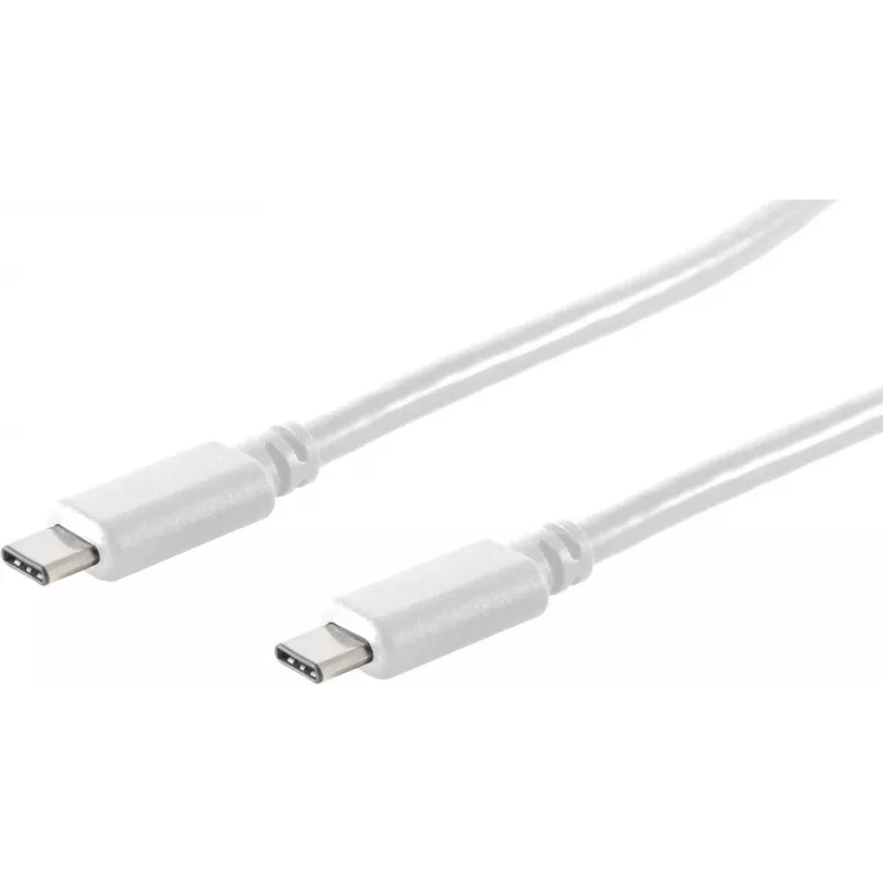 USB laidas S/CONN 13-45026 USB 3.2 Gen 2 1 m baltas