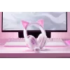 Ausinės Razer Kraken Kitty V2 laidinės USB Type-A baltos — Circumaural, galvos lankelis, 20–20000 Hz, 2 m laidas