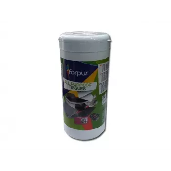 Drėgnos servetėlės biuro įrangai valyti Forpus, (100 vnt.)