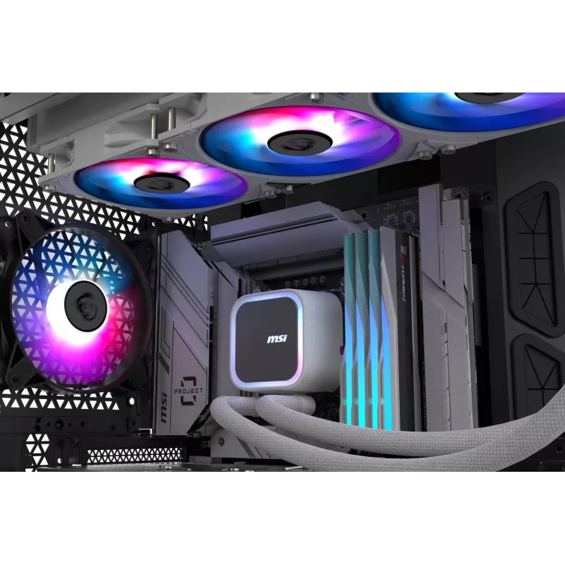 MSI MAG Coreliquid A13 360 motininė plokštė, procesoriaus viskas viename skysčio aušintuvas 12 cm Juoda 1 vnt.