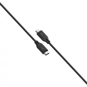 USB kabelis Silicon Power LK15CC 1 m USB-C juodas 0,48 Gbit/s