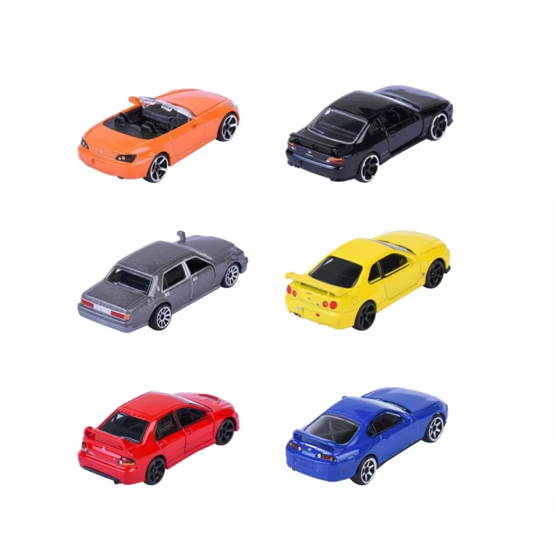Žaislinių transporto priemonių rinkinys Majorette Japan Legends Premium asortimentas, 6 transporto priemonės, modelis 8502100000