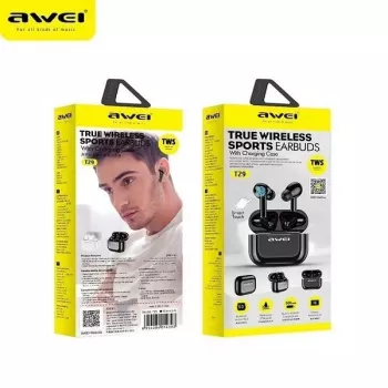 Bluetooth ausinės Awei T29 TWS baltos
