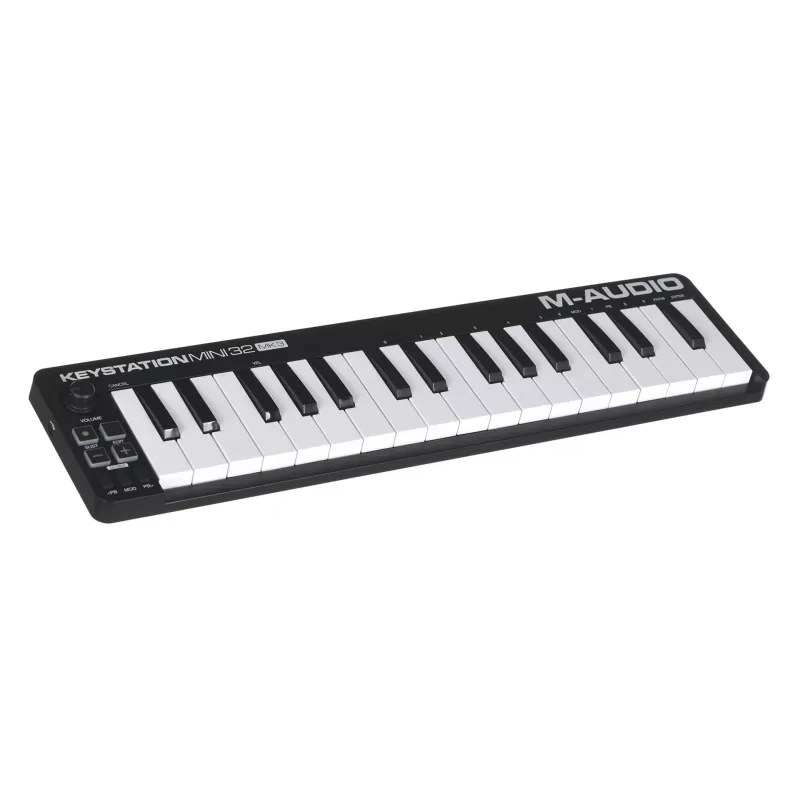 M-AUDIO Keystation Mini 32 MK3 MIDI klaviatūra 32 klavišai USB juoda, balta