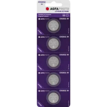 AgfaPhoto Button Cell CR 2032 Lithium 3 V 5 vnt. (150-803203)