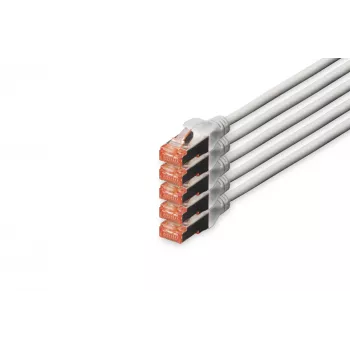 Tinklo kabelis Digitus CAT 6 S/FTP RJ-45 20m Pilkas