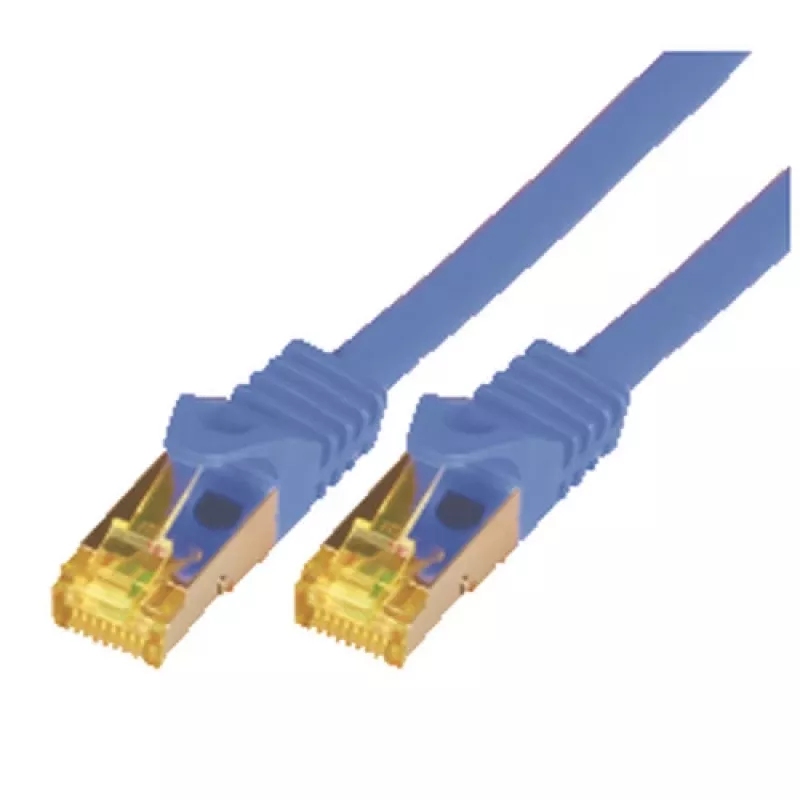 Tinklo kabelis M-Cab 10 m CAT7 RJ-45 S/FTP mėlynas