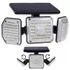 Maclean IP65 saulės energijos LED lempa su judesio ir prieblandos-šviesos jutikliu IP65 4W 320lm 4000K Li-ion 1200 mAh 3 darbo režimai prožektorius apsaugai sodui įėjimui HQ