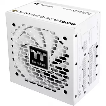 Maitinimo blokas PSU THERMALTAKE Toughpower GT Snow 1000W ATX 24-pin, 80 PLUS Gold, baltas, 120mm ventiliatorius