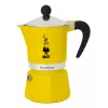 Moka puodas Bialetti Rainbow juoda geltona