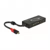 USB grafikos adapteris DeLOCK 87730 3840 x 2160 pikselių juodas