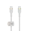 USB kabelis Belkin BOOST↑CHARGE PRO Flex 2m USB C balta