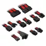 Kabelių / adapterių rinkinys Kolink Core Pro pinto kabelio prailginimo rinkinys 12V-2x6 Tipas 1 Jet Juoda/Racing