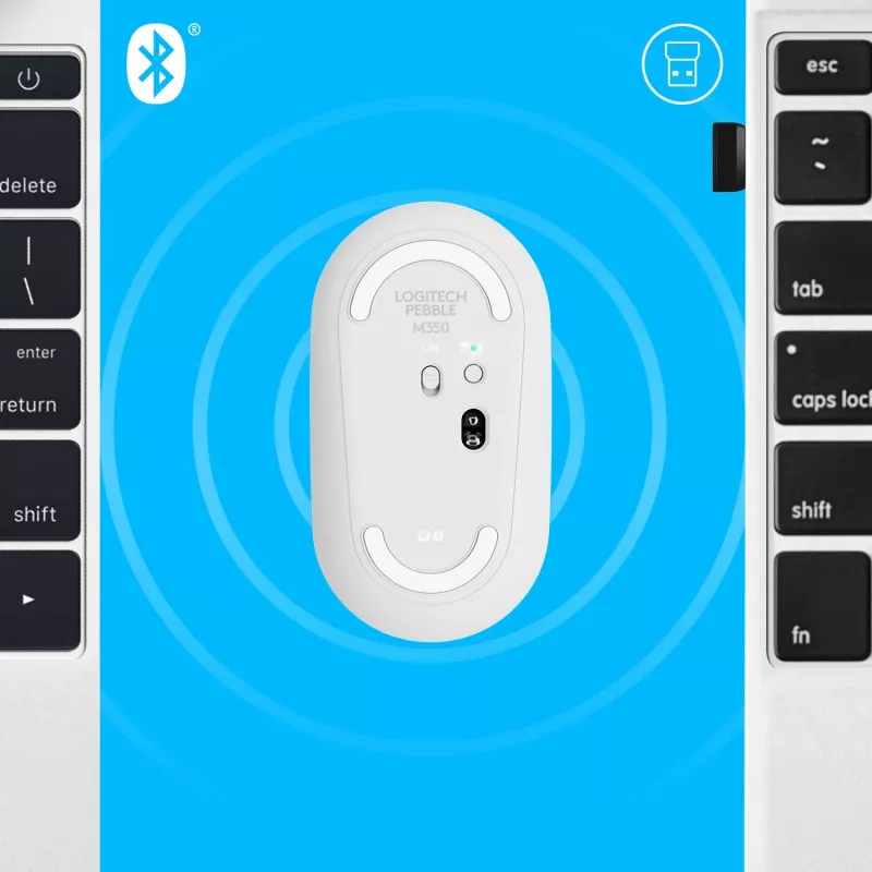 pelė USB Optical Wrl M350/WHITE 910-005716 Logitech