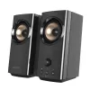 CREATIVE T60 2.0 kompaktiški Hi-Fi staliniai garsiakalbiai su aiškiu dialogu ir erdviniu garsu, Sound Blaster SmartComms rinkiniu, USB-C garso, mikrofono ir ausinių prievadais B