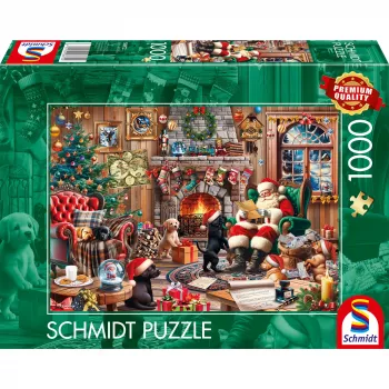 Dėlionė Schmidt Spiele 58872 — 1000 dalių, Kalėdinė scena, amžius 12+