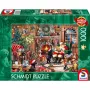 Dėlionė Schmidt Spiele 58872 — 1000 dalių, Kalėdinė scena, amžius 12+