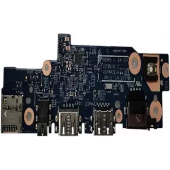 Dell dešinės pusės I/O dukterinė plokštė, skirta Dell Latitude 3420, turinti 2 USB prievadus, garso prievadą, RJ-45 ir microSD lizdą (F78FC)