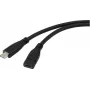 Renkforce USB laidas USB 3.2 Gen1 USB-C® kištukas, USB-C® lizdas 1,00 m juodas RF-5720414 (RF-5720414)