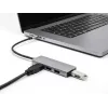 DeLOCK 63173 USB šakotuvas Type-C 5000 Mbit/s Juodas