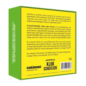 Klugscheisser – Tikra ar netikra versija, vakarėlių žaidimas