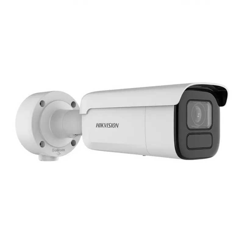 IP apsaugos kamera Hikvision Ultra Series DS-2CD3B86G2T-IZHSY 4K 3840×2160 Bullet, 2,8–12 mm motorizuotas objektyvas, 1/1,8 colio CMOS, vidaus/lauko, sieninis montavimas, 360° pasukimas
