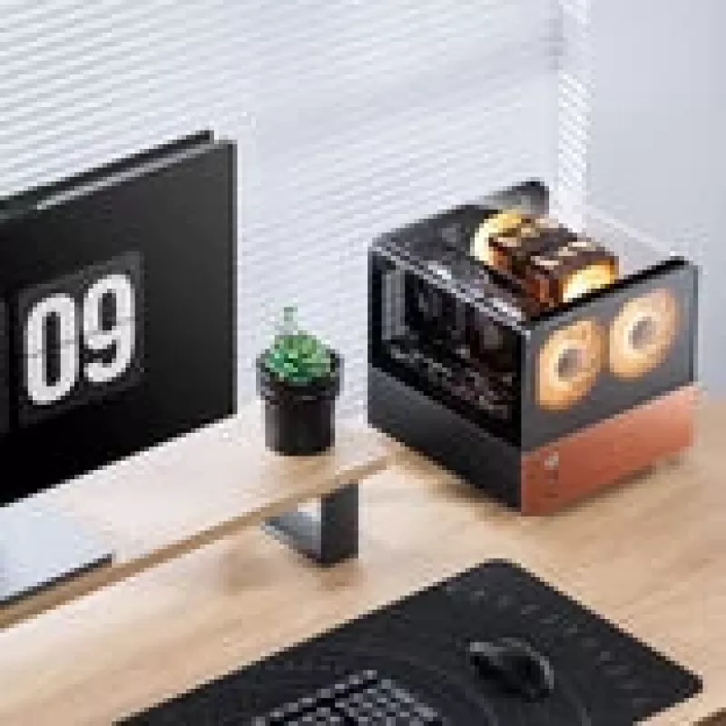Jonsbo V12 vnt.-Enclosure, Mini-Tower, Micro-ATX - juoda (V12 Juoda)