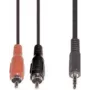 Audio laidas e+p B 113/5 5m 3.5mm 2 x RCA Juodas