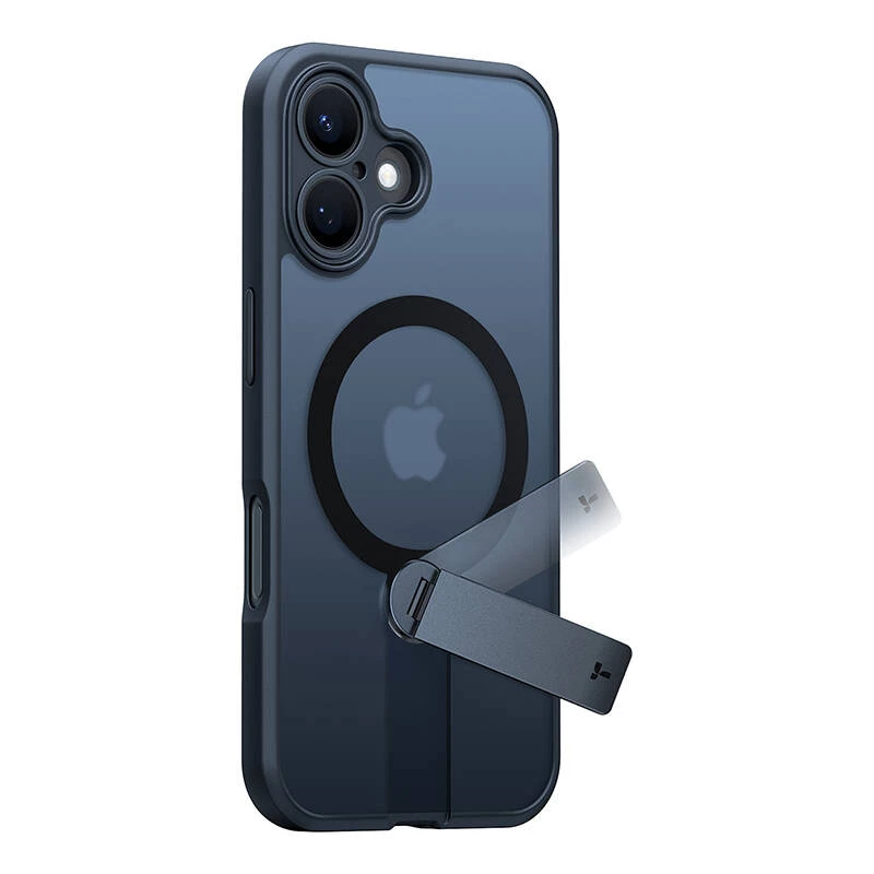 Torras Pstand Spin dėklas, skirtas iPhone 16 (juodas)