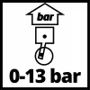Einhell 4133115 0 - 13 bar skaitmeninis slėgio matuoklis padangų slėgio matuoklis (4133115)