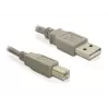 DELOCK 82215 USB laidas 1,8 m USB A USB B pilkas