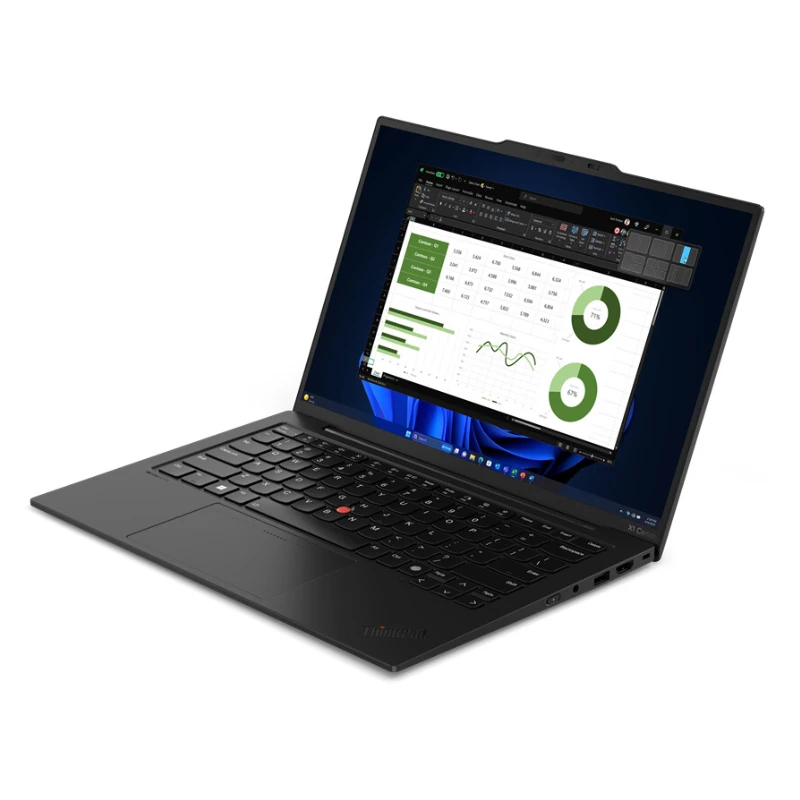 Lenovo ThinkPad X1 Carbon Gen 12 Core™ Ultra 7 155U 512GB SSD 32GB 14 WUXGA (1920x1200) IPS WIN11 Pro IR Webcam ECLIPSE Juoda Backlit klaviatūra FP Reader 1 YW