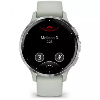 Garmin Venu 3S 3,05 cm (1,2) AMOLED 41 mm skaitmeninis 390 x 390 pikselių jutiklinis ekranas pilka, sidabrinė Wi-Fi GPS (palydovinis)