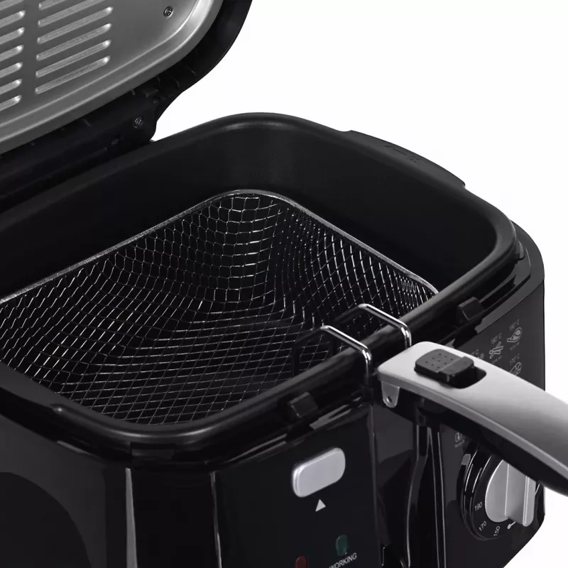 Grupinė gruzdintuvė Mesko Home MS 4908 Viena 2,5 L 1800 W Juoda Pilka