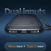 Nešiojama išorinė baterija USAMS PB56 10000 mAh 2xUSB / USB-C / MicroUSB greitasis įkrovimas