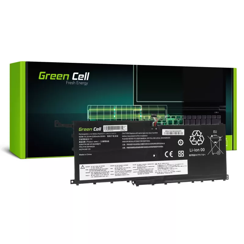 Baterija Green Cell LE130, skirta Lenovo ThinkPad X1 Carbon 4th Gen